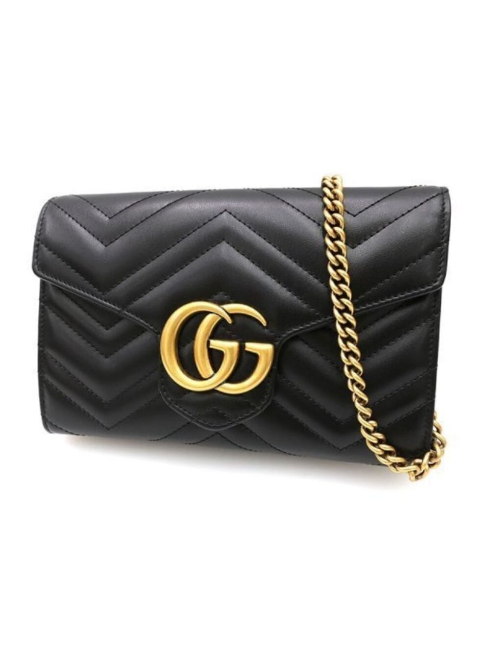 Gucci GG Marmont Chain Wallet Shoulder Bag